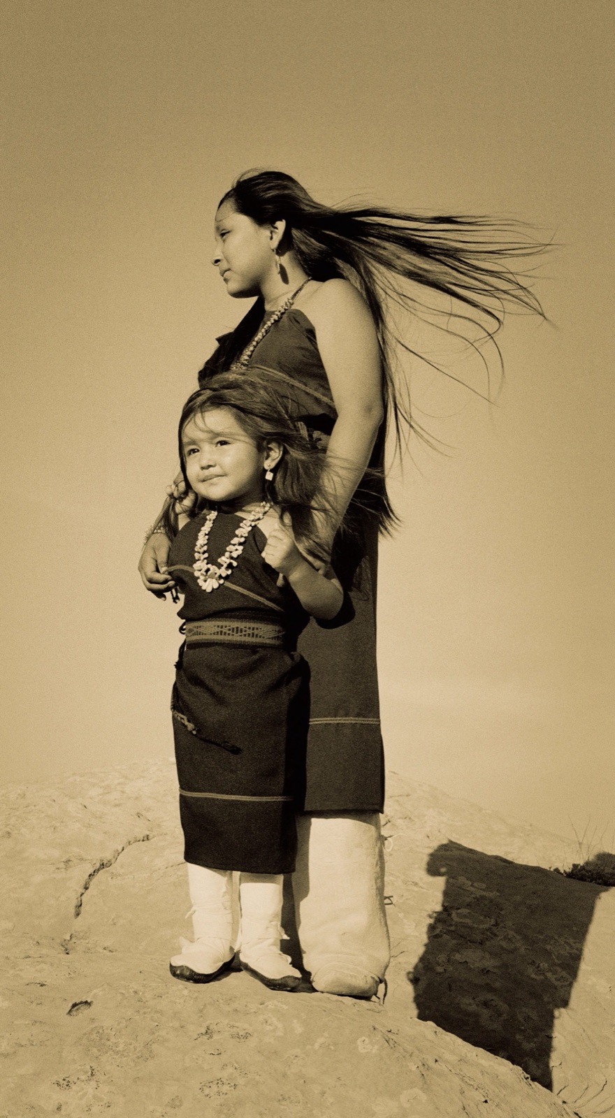 A young Hopi child in regalia